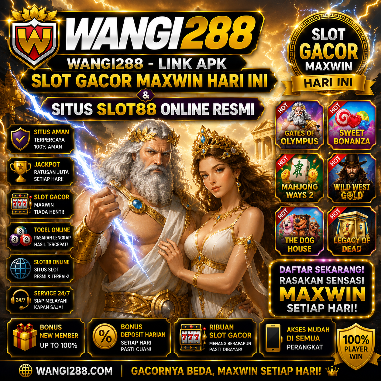 WANGI288 - Link Apk Slot Gacor Maxwin Hari Ini & Situs Slot88 Online Resmi